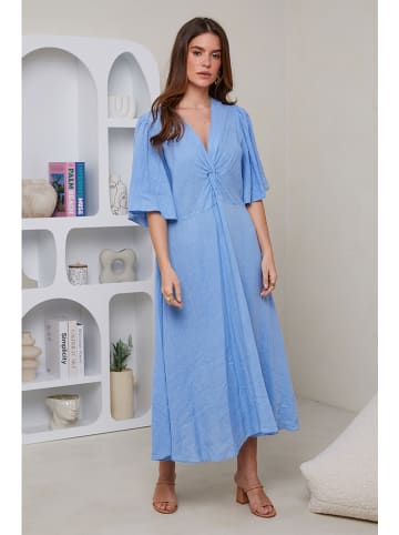 Le Monde du Lin Leinen-Kleid in Hellblau