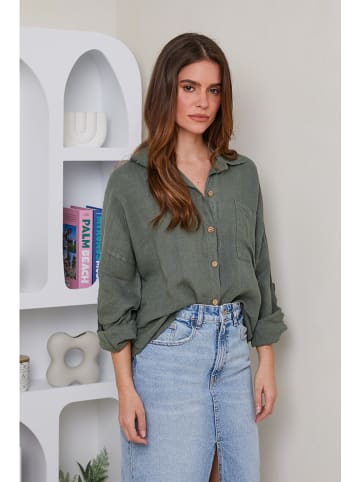 Rodier Lin Linnen blouse kaki