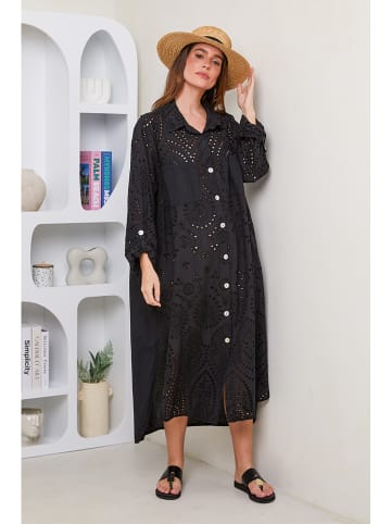 Rodier Lin Leinen-Kleid in Schwarz