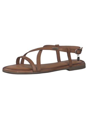 s.Oliver Leren sandalen bruin