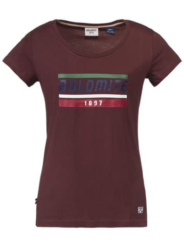 DOLOMITE Koszulka "Gard" w kolorze bordowym