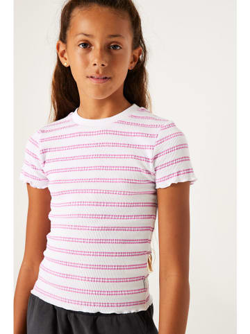Garcia Shirt wit/roze