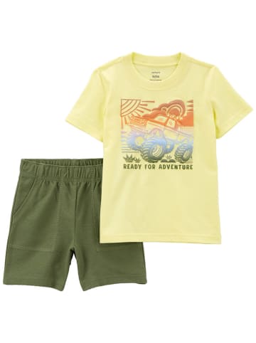 carter's 2tlg. Outfit in Gelb/ Khaki