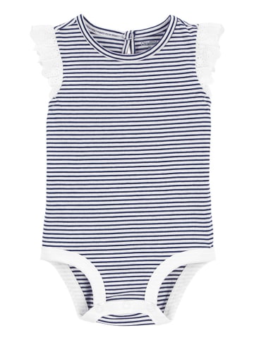 OshKosh Romper donkerblauw/wit