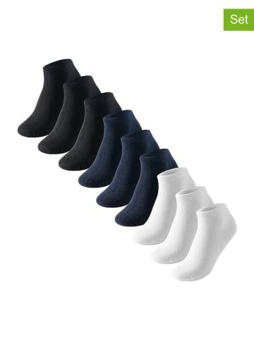 UNCOVER BY SCHIESSER 9-delige set: sokken donkerblauw/zwart/wit