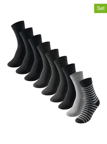 UNCOVER BY SCHIESSER 9-delige set: sokken zwart/grijs/antraciet