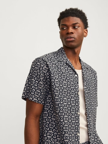 Jack & Jones Hemd "Luke" in Dunkelblau/ Weiß