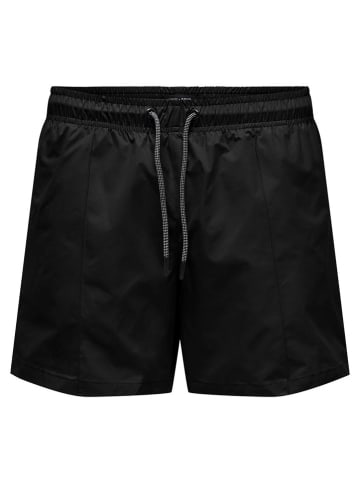 ONLY & SONS Badeshorts in Schwarz