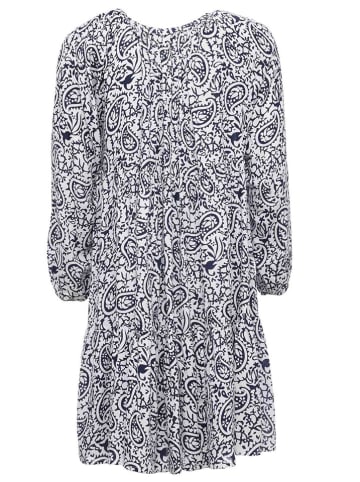 Zwillingsherz Jurk "Luna" wit/donkerblauw