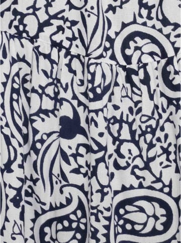 Zwillingsherz Jurk "Luna" wit/donkerblauw