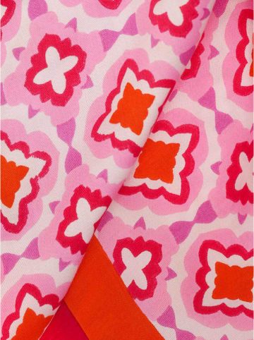 Zwillingsherz Viereckstuch "Gaby" in Pink - (L)130 x (B)130 cm