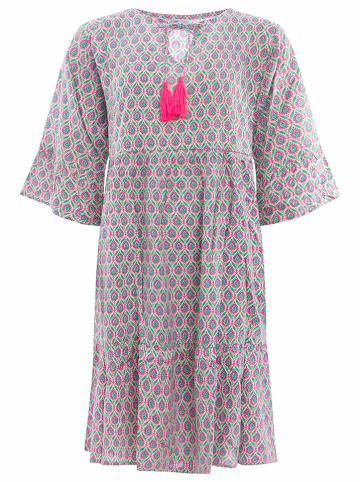 Zwillingsherz Kleid in Pink/ Grün
