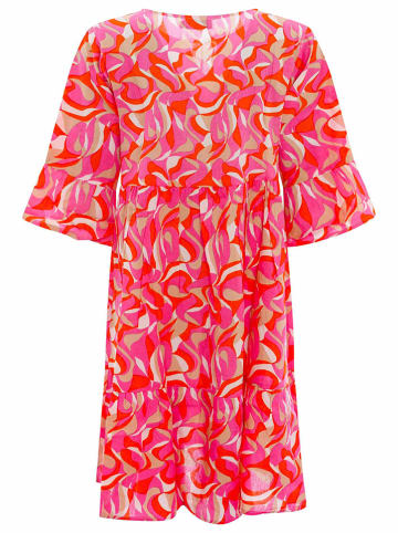 Zwillingsherz Kleid "Erica" in Rot/ Pink
