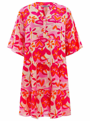 Zwillingsherz Sweatjurk "Hannah" rood/roze