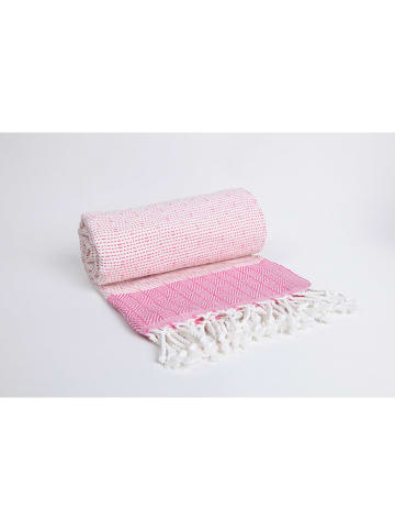Samimi Hamamtuch "Nefes" in Rosa - (L)180 x (B)100 cm