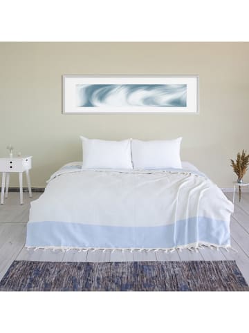 Samimi Bedsprei lichtblauw - (L)240 x (B)200 cm