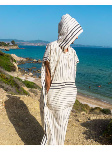 Samimi Poncho crème/zwart