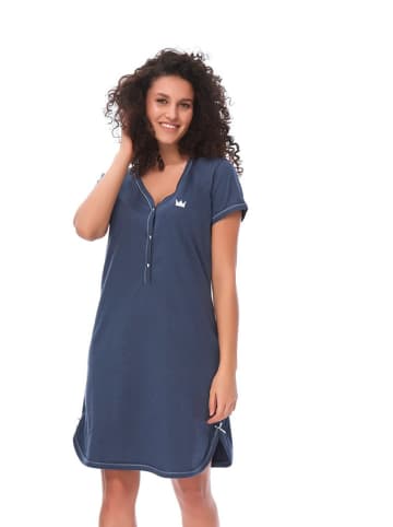 Doctor Nap Nachthemd donkerblauw