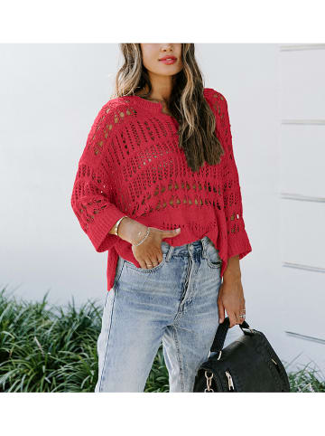 LA Angels Sweter w kolorze jagodowym