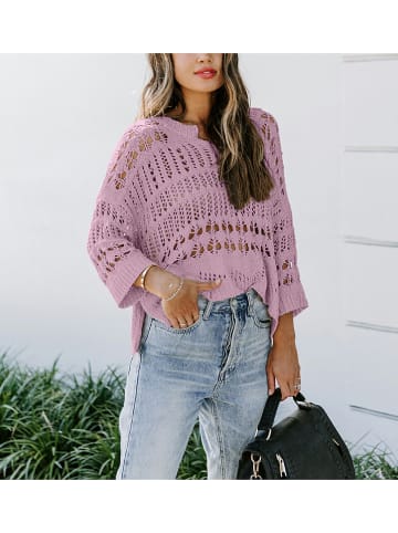 LA Angels Sweter w kolorze fioletowym