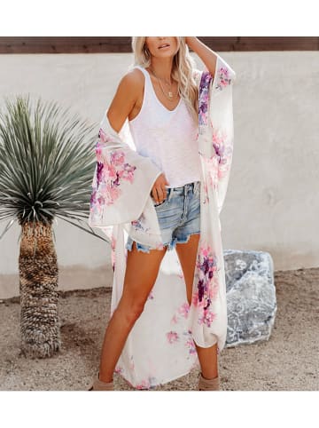 LA Angels Kimono w kolorze kremowo-fioletowym