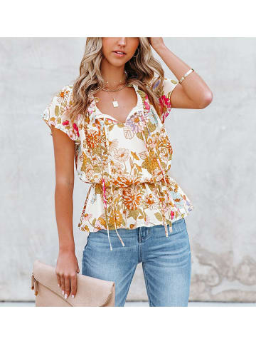LA Angels Bluse in Creme/ Gelb
