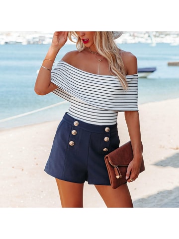 LA Angels Top in Creme/ Schwarz
