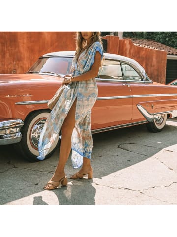 LA Angels Kleid in Beige/ Blau