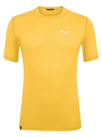 Salewa Koszulka funkcyjna "Pedroc 3 Dry" w kolorze żółtym
