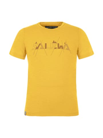 Salewa Functioneel shirt "Graphic Dry" geel