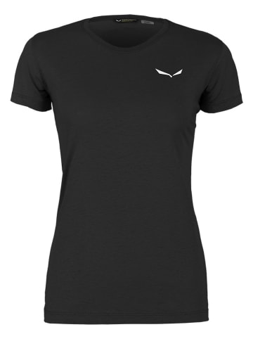 Salewa Koszulka "Alpine" w kolorze czarnym