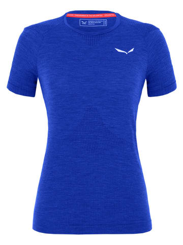 Salewa Koszulka funkcyjna "Pedroc" w kolorze niebieskim