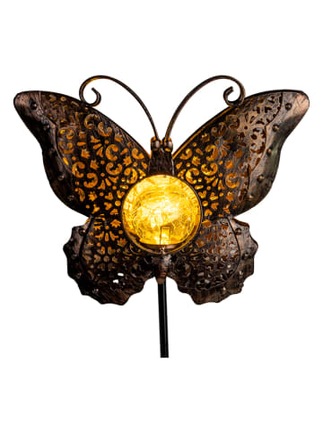 Profigarden Solar-Gartenstecker "Butterfly" in Braun - (H)102 cm