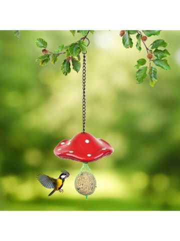 Garden Hero Vogelvoerhouder rood - (L)27 x Ø 15 cm