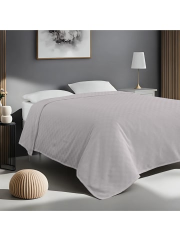 Colourful Cotton Bedsprei "Plain" lichtgrijs
