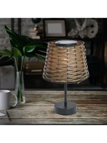 näve Solar-Tischleuchte "Rada" in Braun - (H)31 x Ø 19 cm