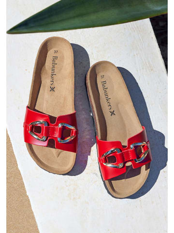 BABUNKERS Family Leren slippers rood