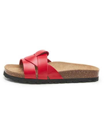 BABUNKERS Family Leren slippers rood