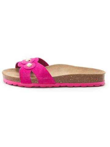 BABUNKERS Family Leren slippers roze