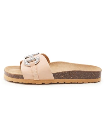 BABUNKERS Family Leder-Pantoletten in Rosa