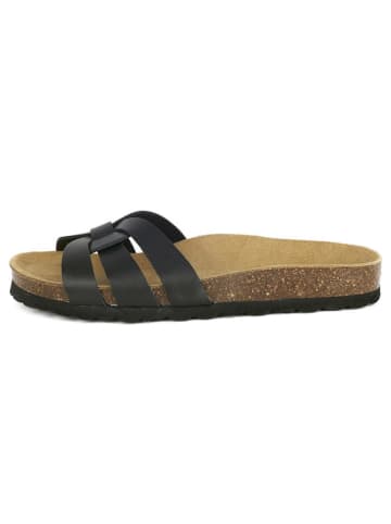 BABUNKERS Family Leren slippers zwart