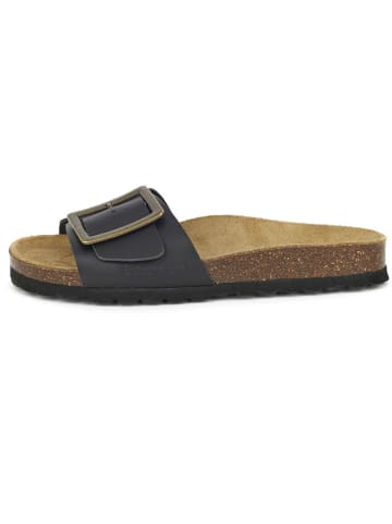 BABUNKERS Family Leren slippers zwart