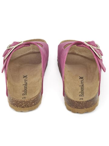BABUNKERS Family Leren slippers roze
