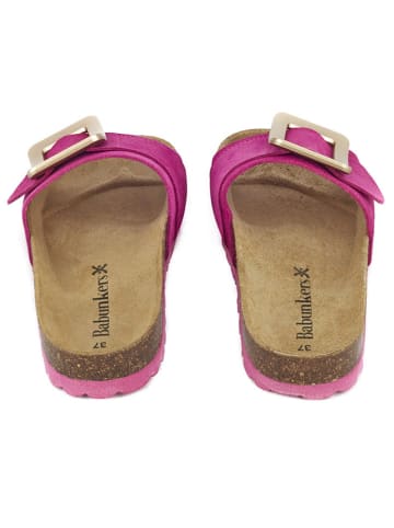 BABUNKERS Family Leren slippers roze