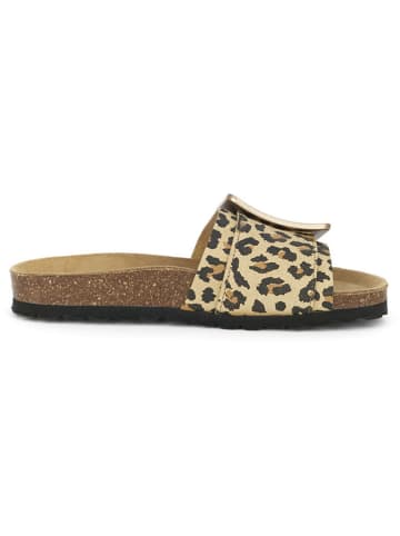 BABUNKERS Family Pantoletten in Braun/ Beige