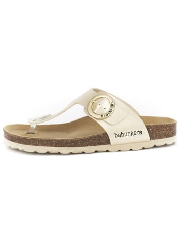 BABUNKERS Family Teenslippers goudkleurig