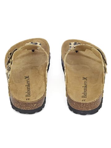 BABUNKERS Family Teenslippers beige/bruin