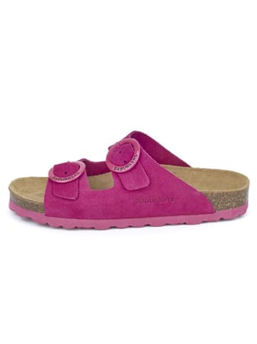 BABUNKERS Family Leder-Pantoletten in Pink