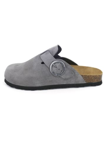 BABUNKERS Family Leder-Clogs in Grau