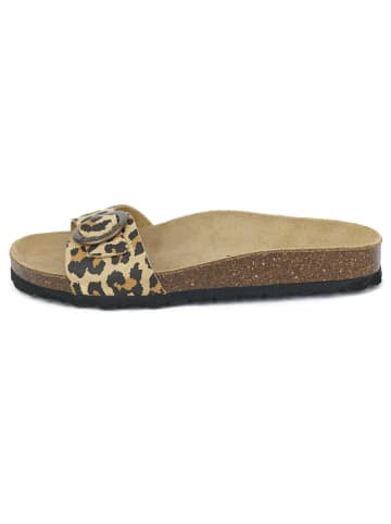 BABUNKERS Family Pantoletten in Braun/ Beige
